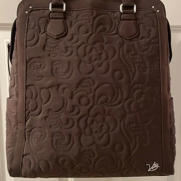 Vera Bradley large tote in chocolate brown - Picture 2 of 7